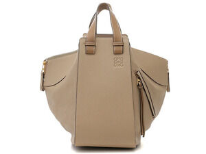 Loewe Hammock Bag Calfskin Brown x Beige Cream